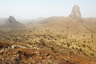 Volcanic landscape with the Kapsiki Peak