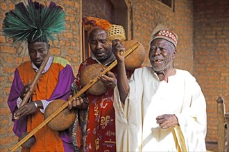Traditional music group in the Sultan's Palace of Foumban