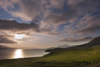 Evening sky over Eyjafjordur