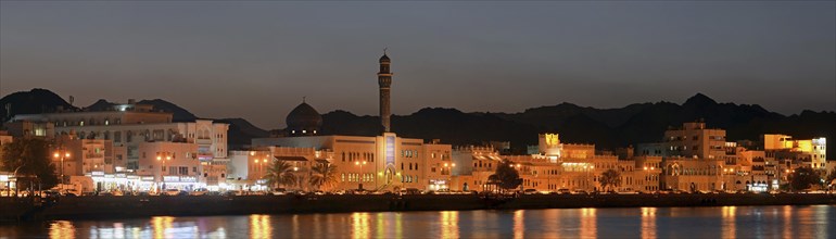 Corniche of Muttrah at dusk