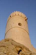 A tower of Nakhal Fort or Nakhl Fort