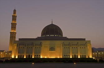 Sultan Qaboos Grand Mosque at dawn