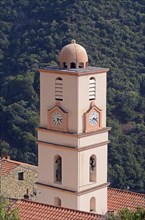 Church of the small village of Ota in the mountains of Corsica
