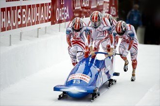 Polish 4-man bobsleigh team