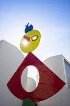 Sculpture on the roof of the Miro Museum