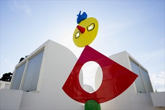 Sculpture on the roof of the Miro Museum