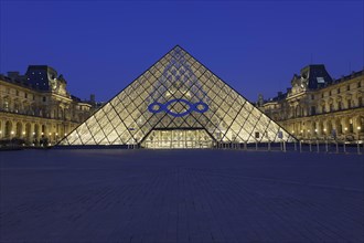 Entrance pyramid by architect I.M. Pei