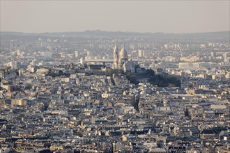 Cityscape with the Basilica of the Sacred Heart of Paris