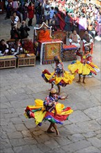 Monastery festival in Jakar Dzong fortress
