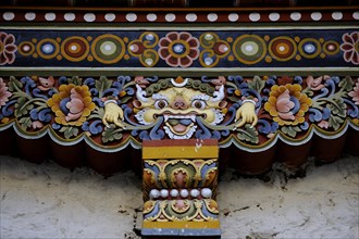 Traditional religious decoration on a building