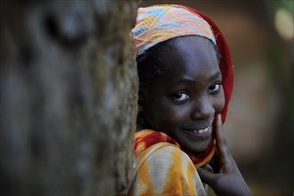 Young girl from the village of Idool