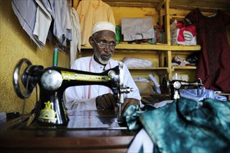 Tailor at the market of Ngaoundere