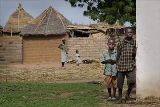 Children in a village