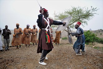 Folklore group presenting traditional music and dance