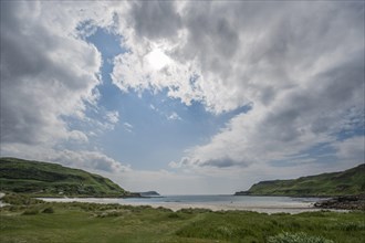 Clouds over a small bay on the northeastern coast