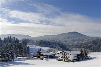 Achau near Fischbachau in the Leitzachtal valley in winter