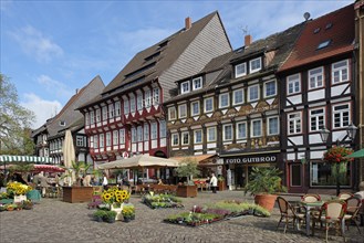 Half-timbered houses in the market square