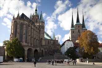 Erfurt Cathedral and Severikirche Church