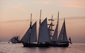 Sunset at the Hanse Sail 2013