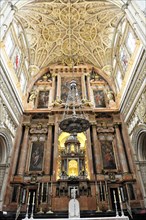 High altar of the church built into Mezquita or Great Mosque of Cordoba