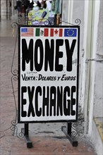 Sign 'Money Exchange'