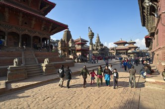 Hindu Temples and Buddhist monuments on Patan Durbar Square