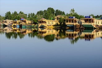 Houseboats on Dal Lake