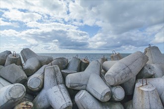 Breakwater on the North Sea