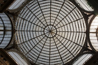 Glass dome in the Galleria Umberto I shopping arcade