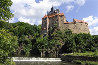 Burg Kriebstein Castle beside the Zschopau River