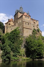 Burg Kriebstein Castle beside the Zschopau River