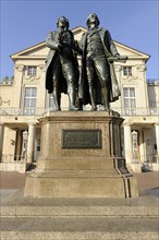 Goethe-Schiller Monument and German National Theatre