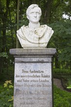 Memorial bust of Koenig Johann I von Sachsen or King John of Saxony