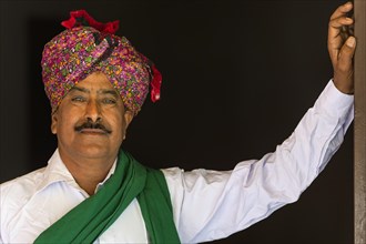 Ahir man with traditional turban
