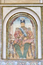 Historic fresco from painter Kamal-ol-Molk