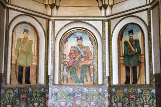 Historic frescoes from painter Kamal-ol-Molk