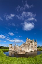 The ruins of Caerlaverock Castle