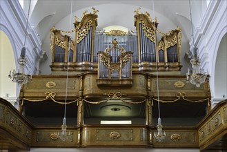 Restored Baroque organ from 1796 in the Parish Church of Poysdorf