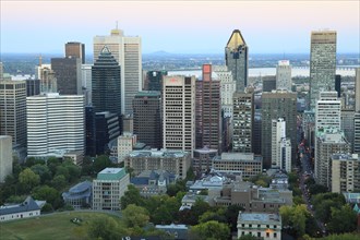 View of Montreal from the Mount Royal Belvedere