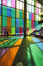 Colourful reflections in the foyer of the Palais des congres de Montreal convention centre