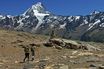 Hikers at Loetschen Pass