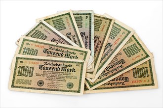 Old Reichsbank banknotes
