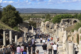 Cureten Street with the Library of Celsus