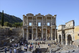 Library of Celsus and the south gate of the Agora