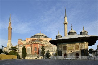 Fountain of Ahmed III and Hagia Sophia