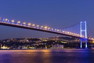 Bosphorus Bridge and Beylerbeyi Palace on the Asian shore