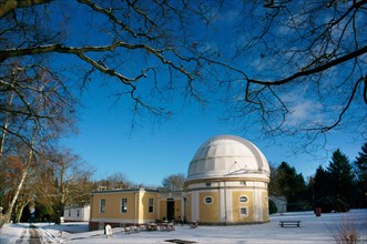 Visitor center and cafe of the Bergedorf Observatory or Hamburg Observatory