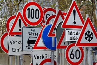 Forest of traffic signs