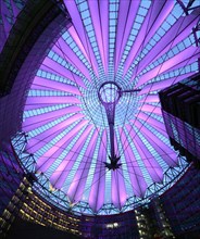 Patio area and roof of the Sony Center