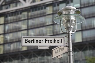 Street sign 'Berliner Freiheit'